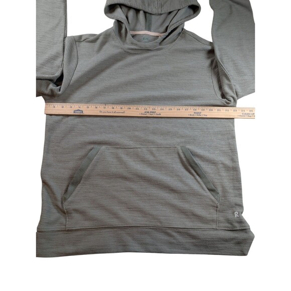 Right Of Way Mens Green Kangaroo Zip Pocket Hoodie Size Large - Picture 3 of 11